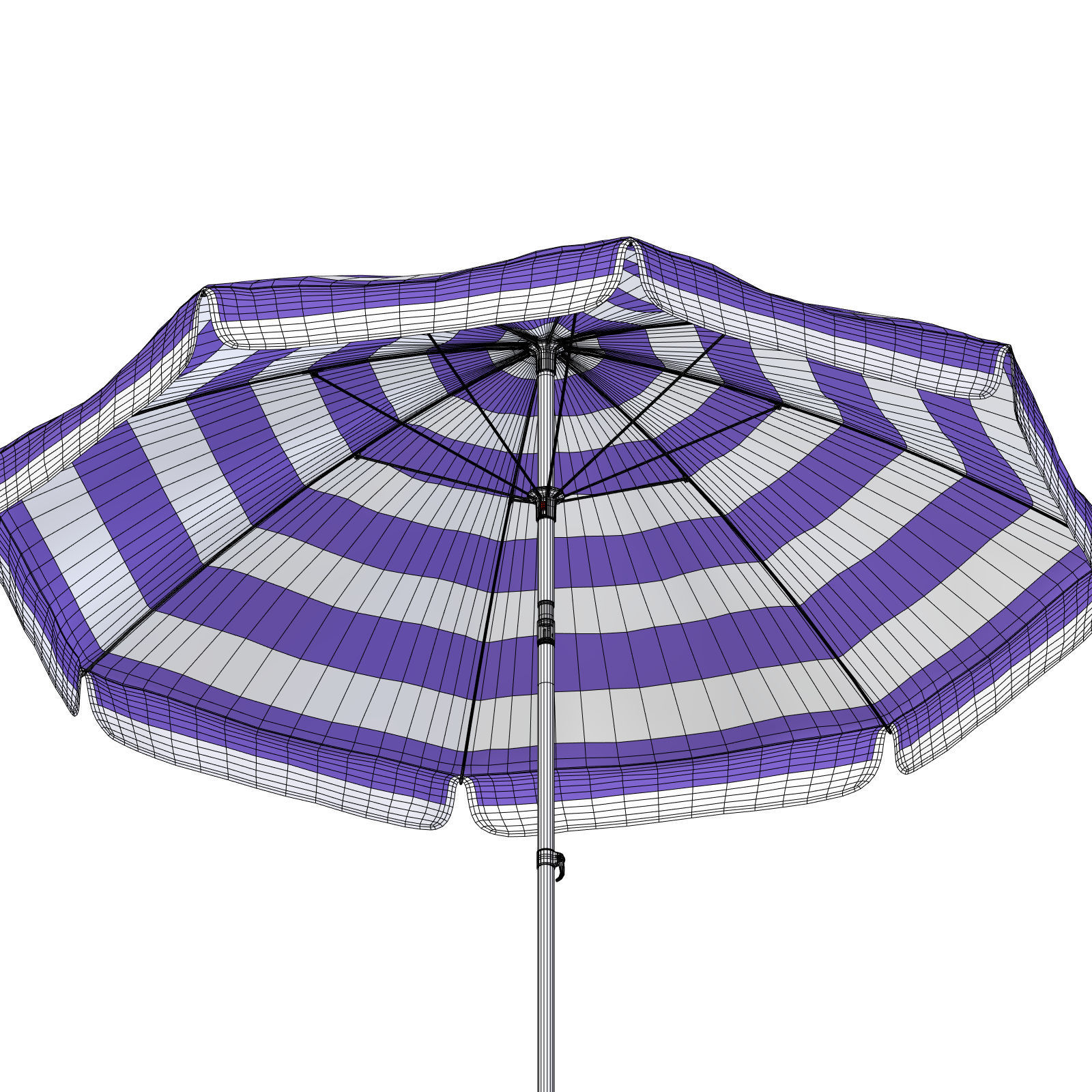 Beach Parasol - Umbrella  3D model_13