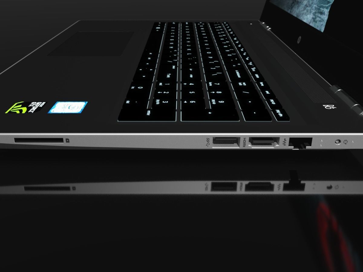 HP Pavilion Gaming Laptop 3D Model Free 3D model_4