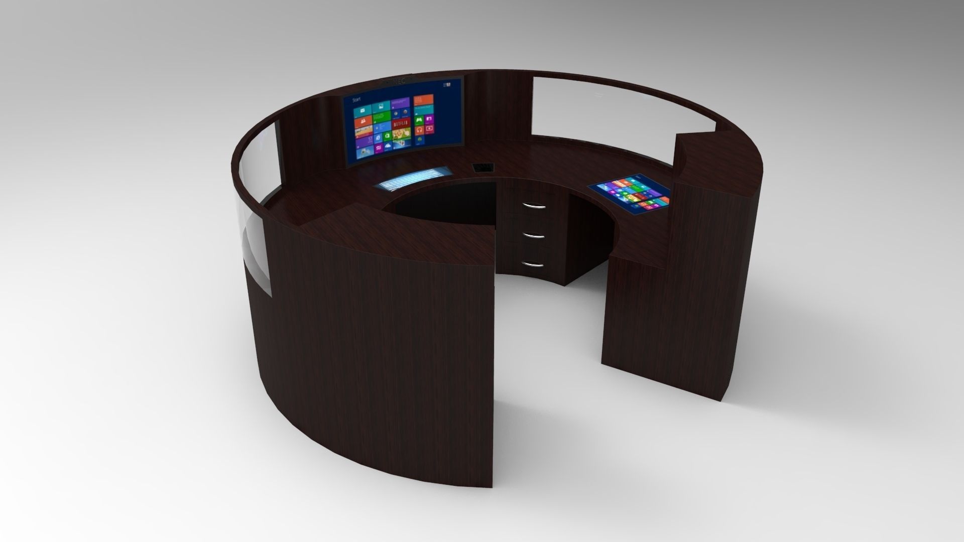 pc table 8 3D model_1
