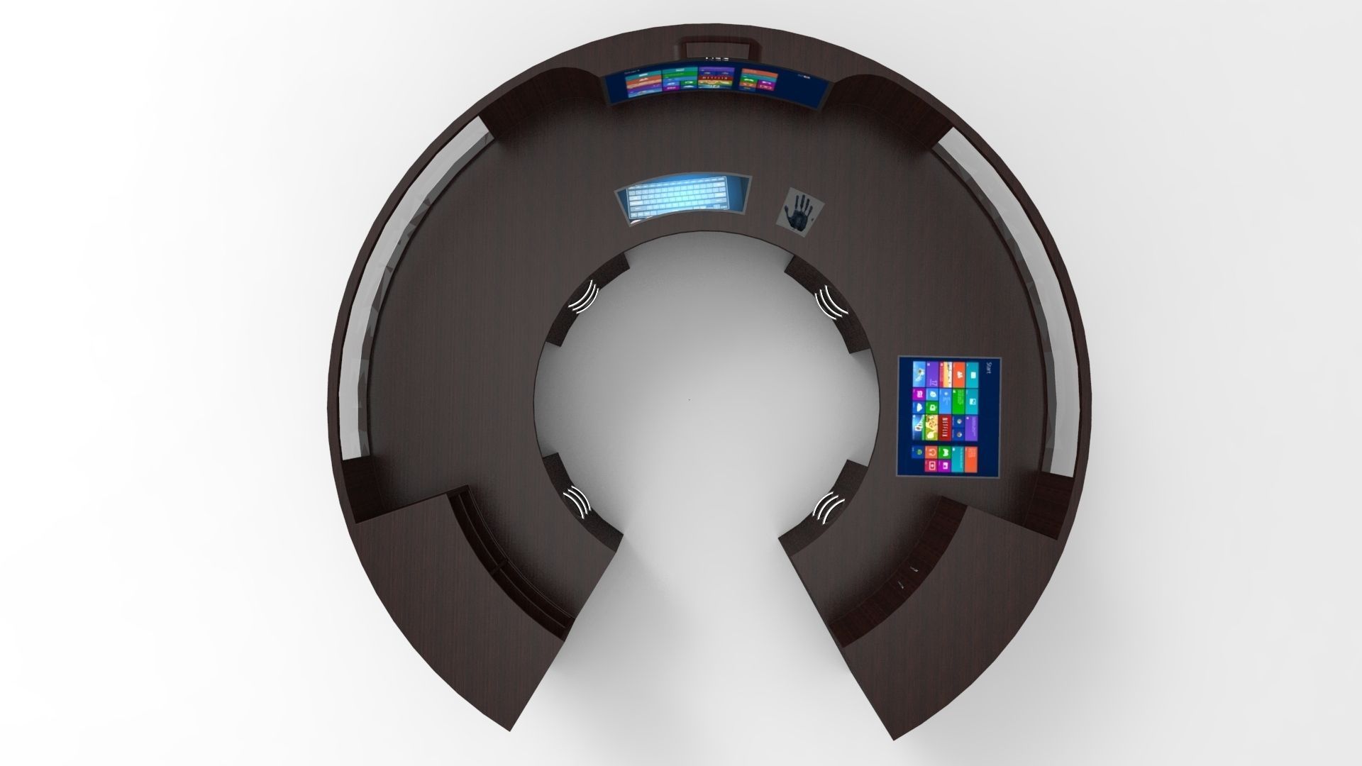 pc table 8 3D model_2