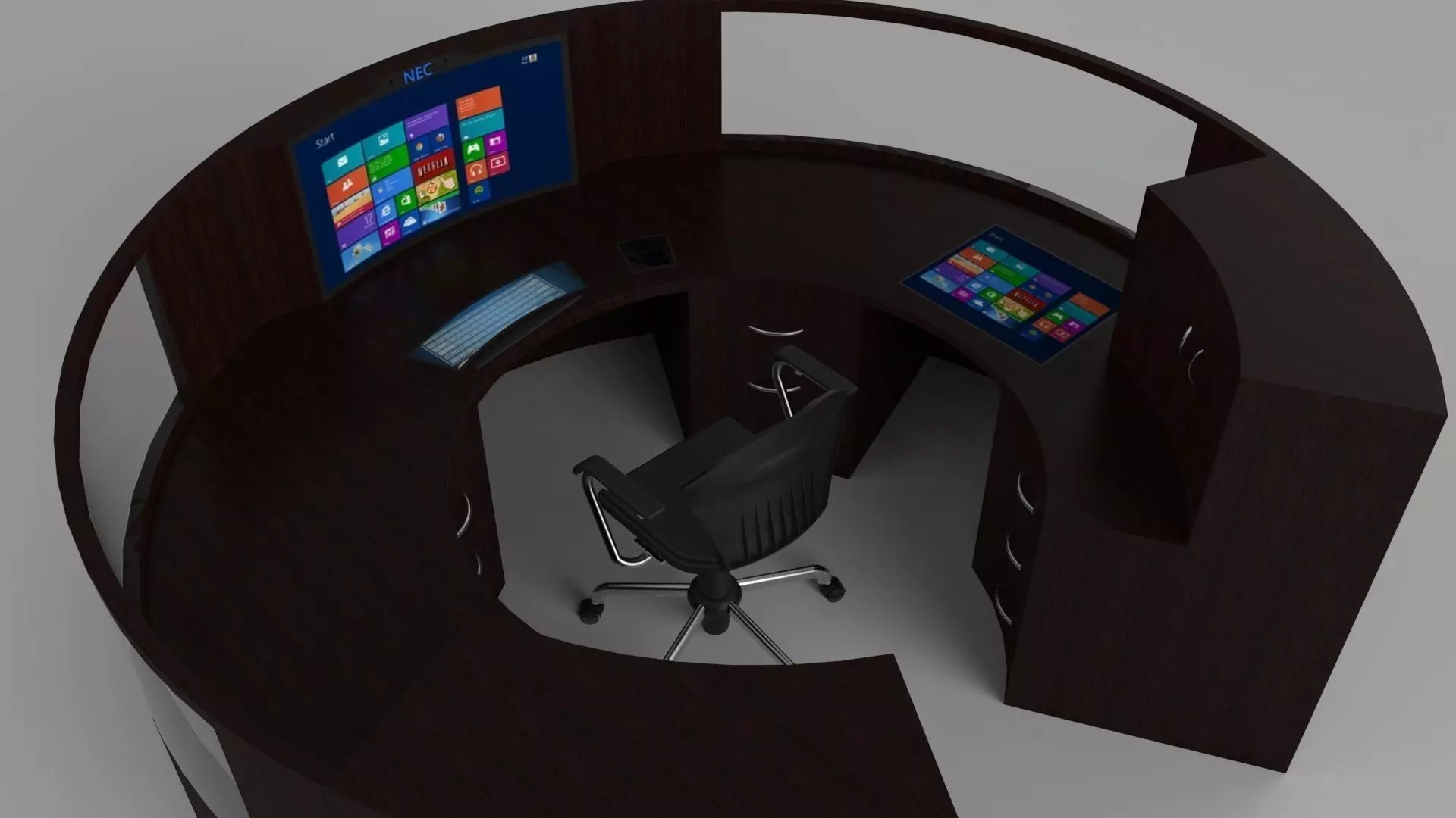 pc table 8 3D model_0