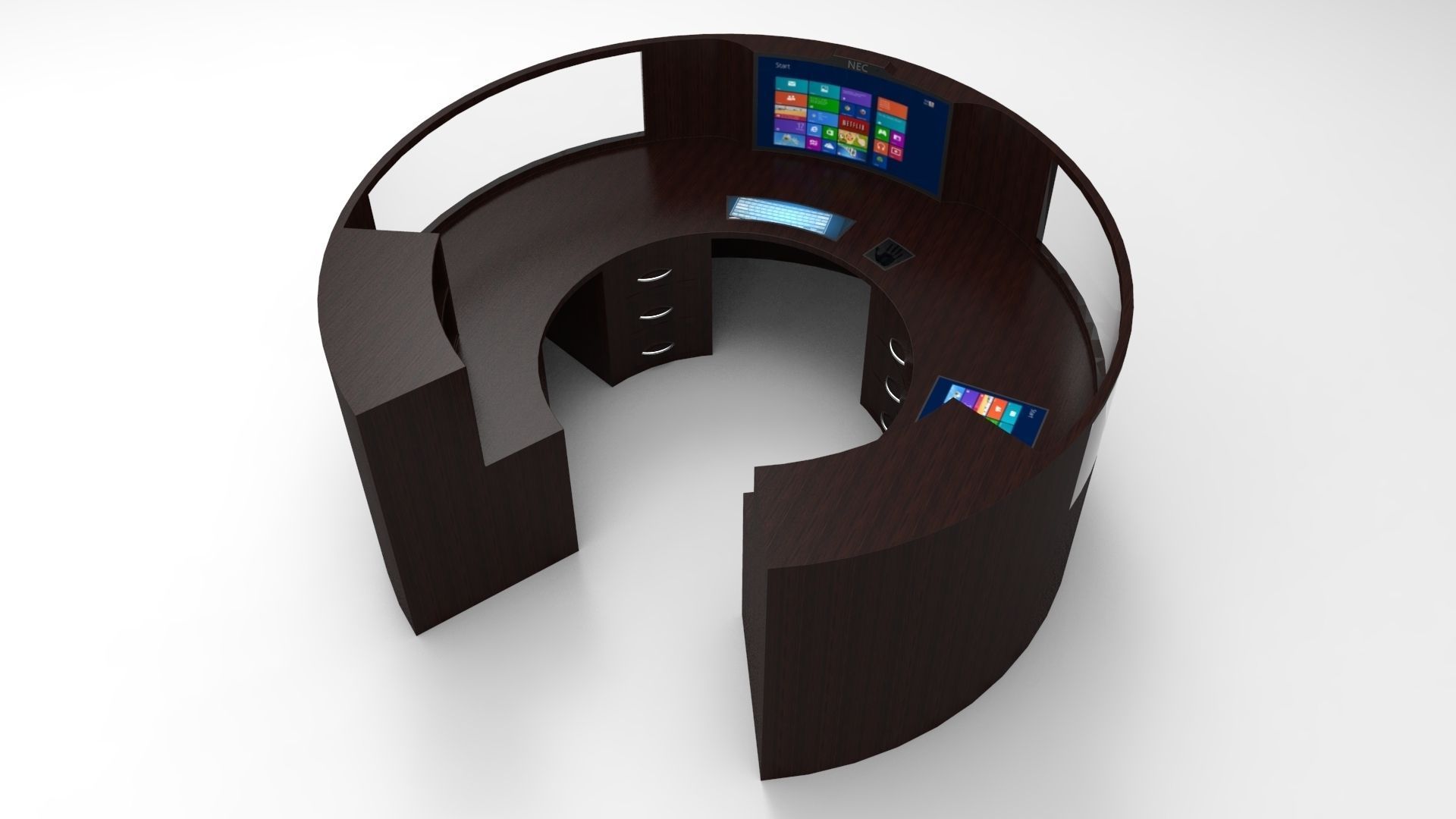 pc table 8 3D model_3