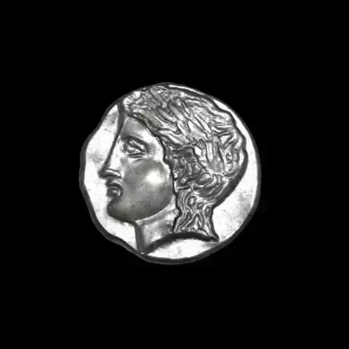 Tetradrachme ancient greek silver coin 3D print model