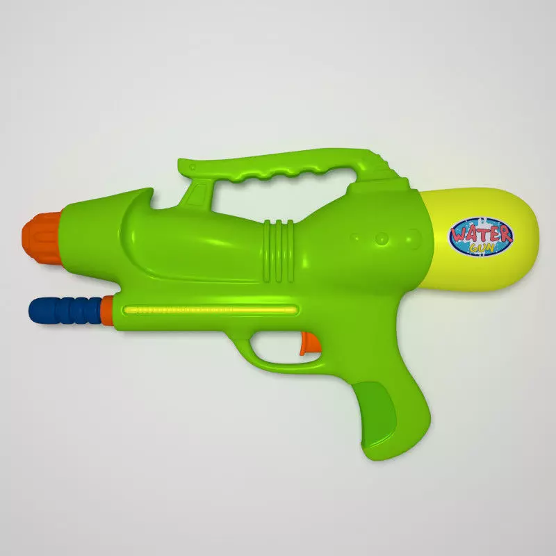 Water Gun Low-poly 3D model