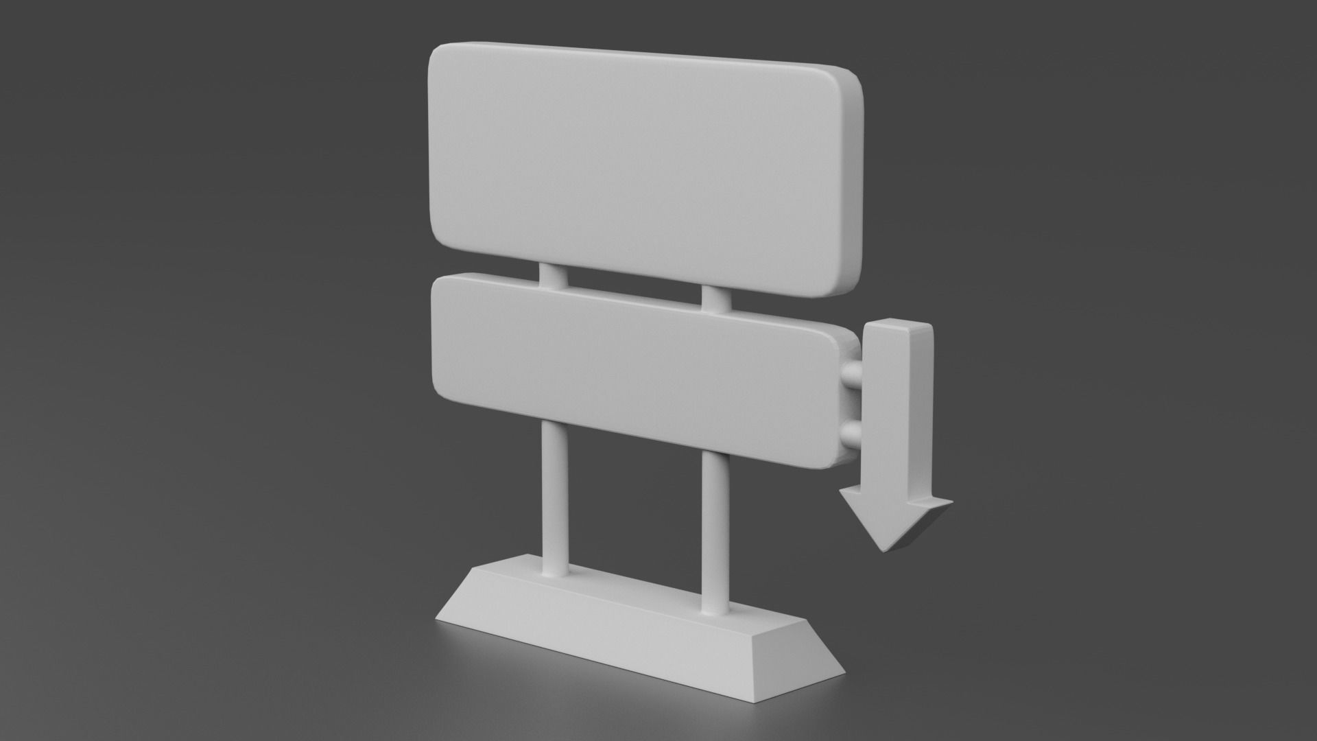 HELL Street sign 3D print model_3