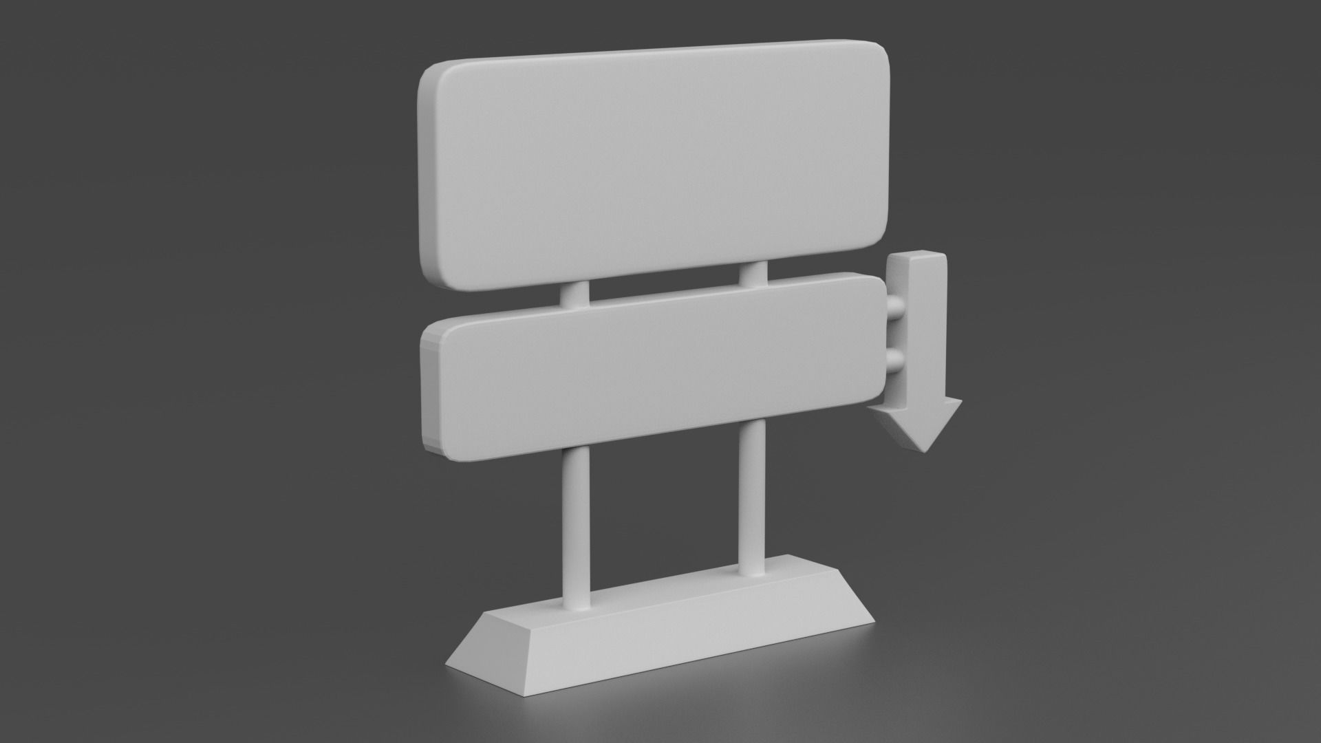 HELL Street sign 3D print model_2