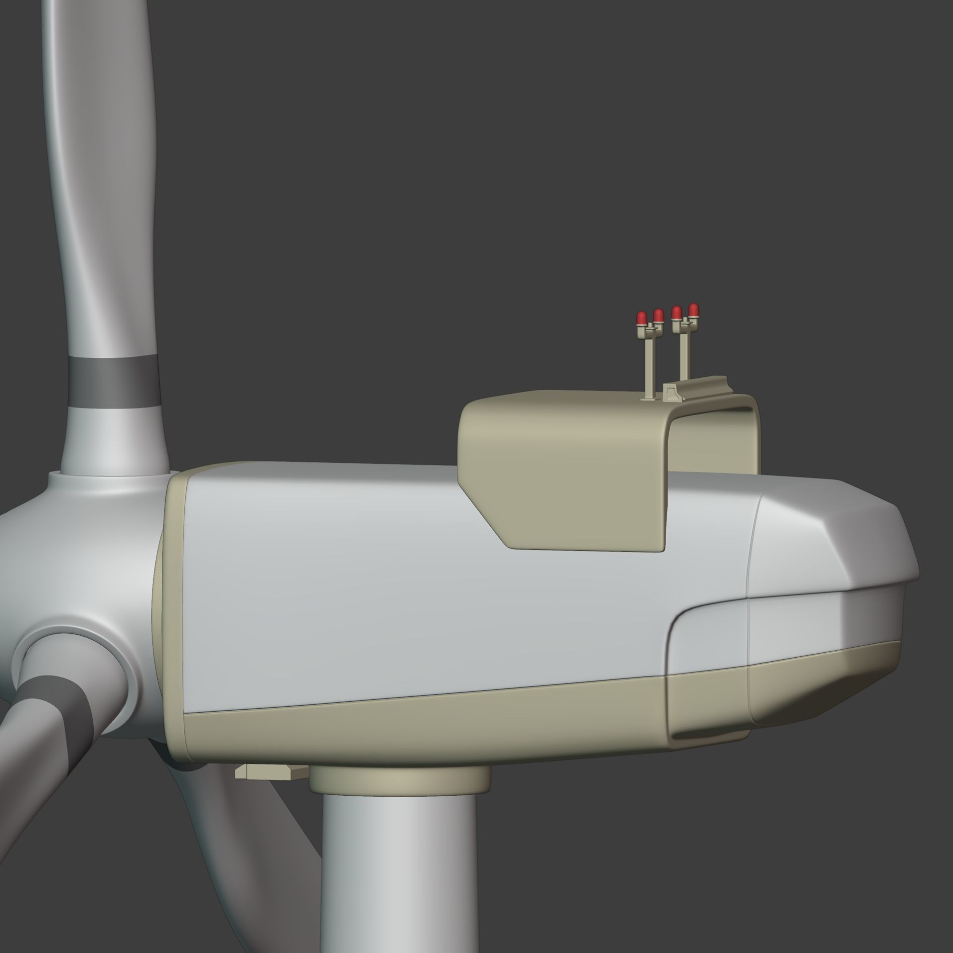Generic Wind Turbine Low-poly 3D model_17