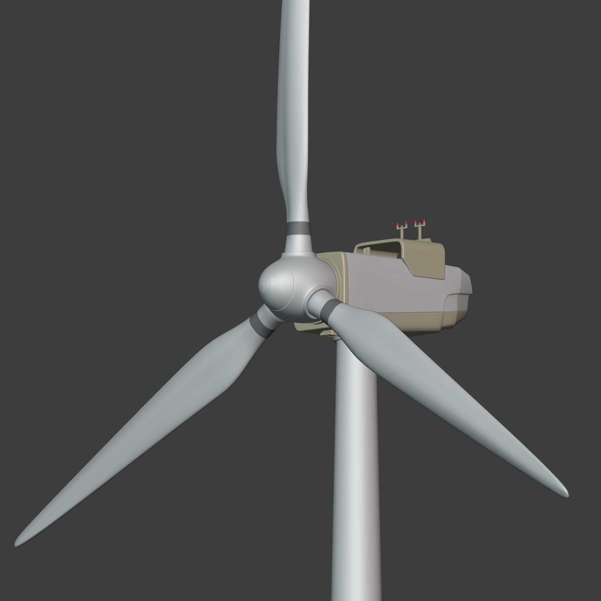 Generic Wind Turbine Low-poly 3D model_3