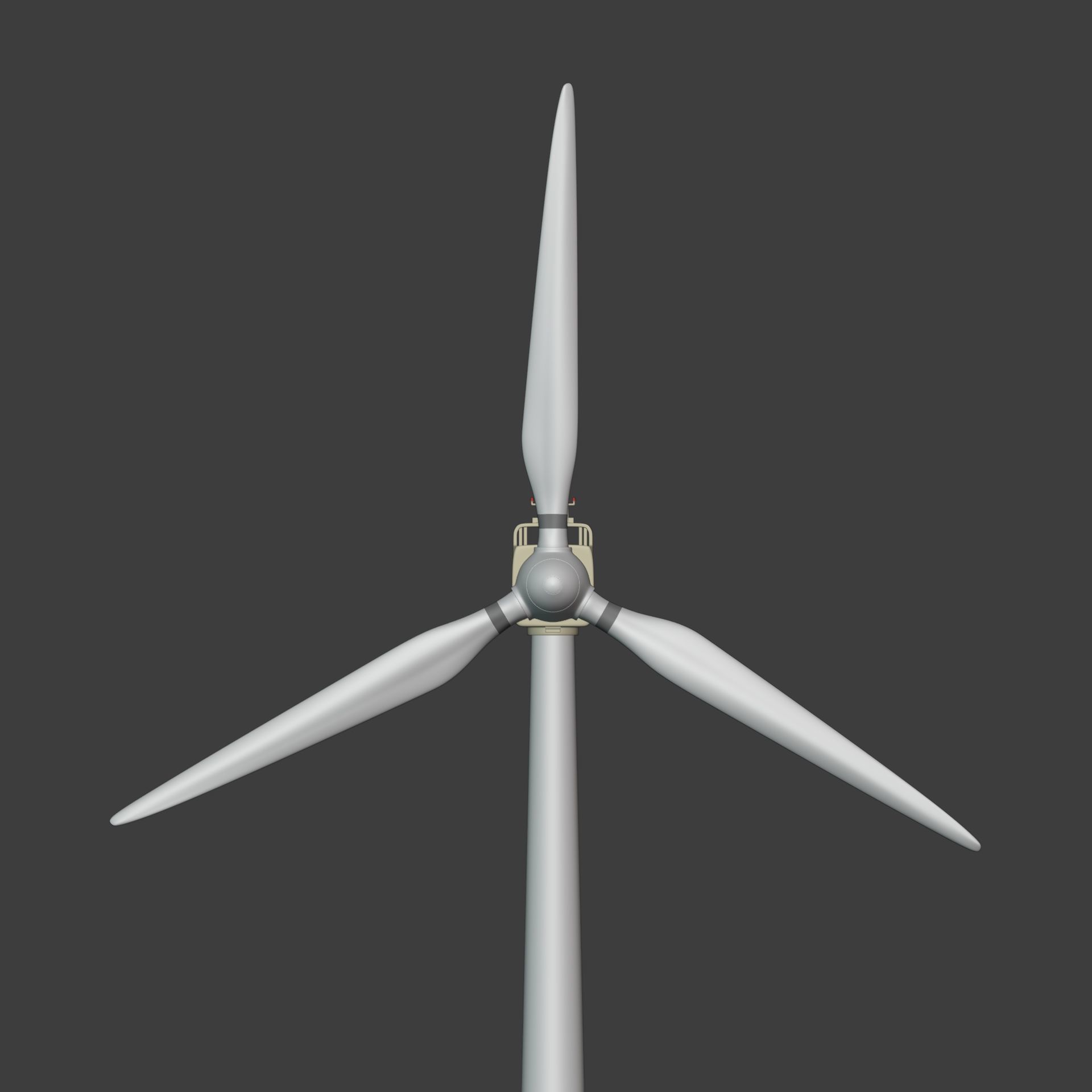 Generic Wind Turbine Low-poly 3D model_7