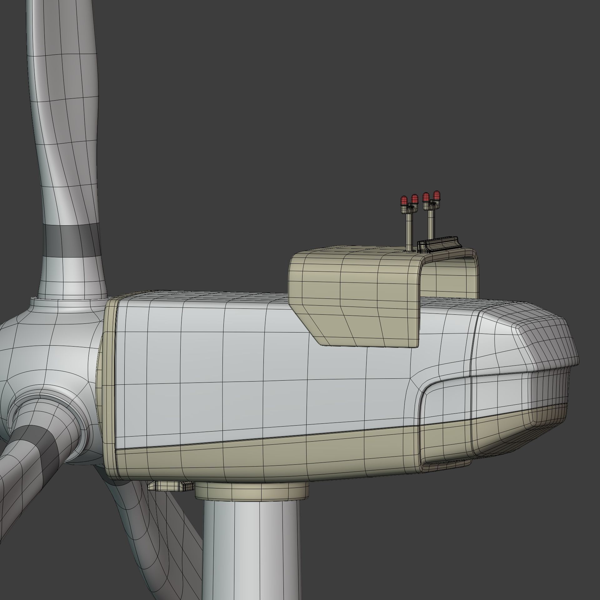 Generic Wind Turbine Low-poly 3D model_18