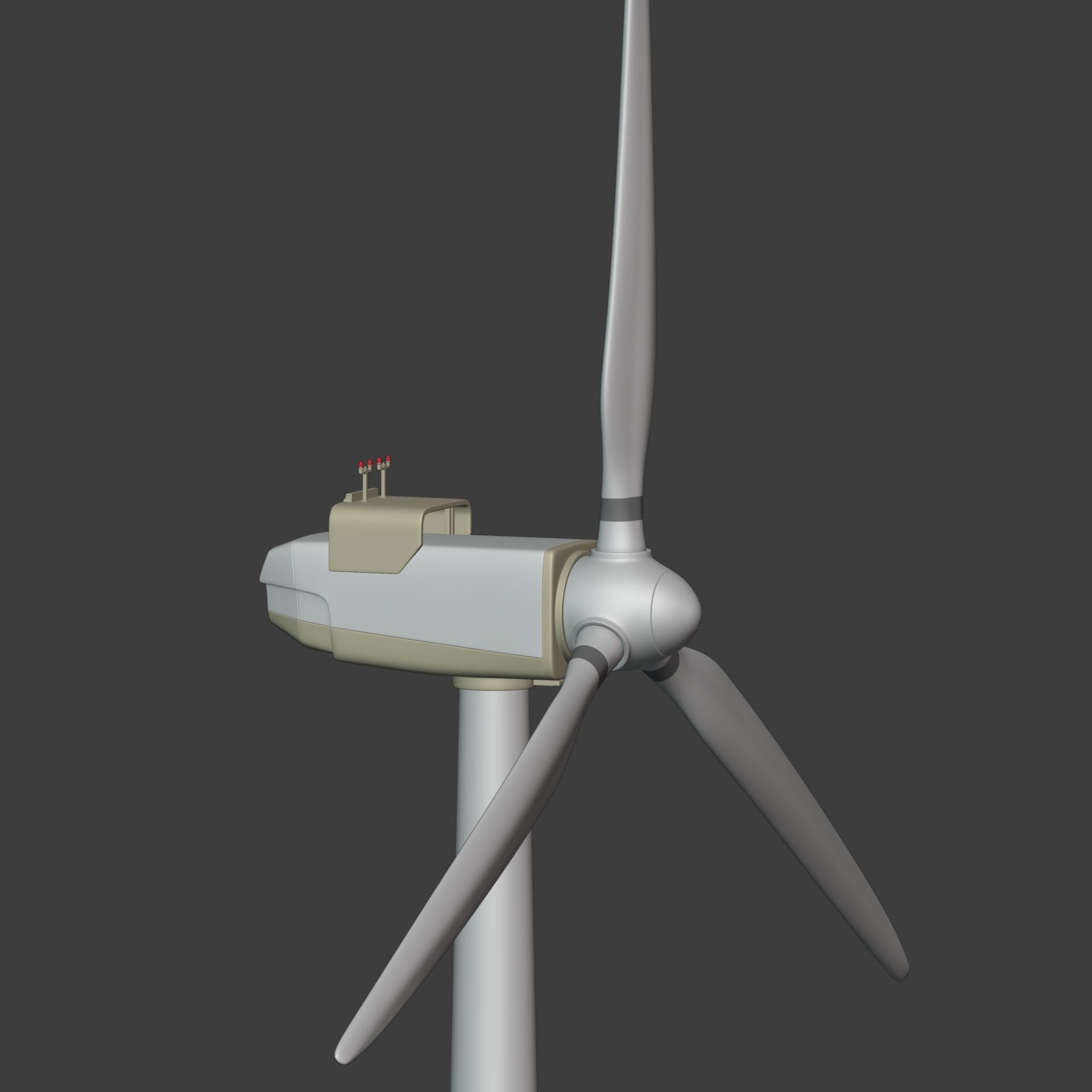 Generic Wind Turbine Low-poly 3D model_9