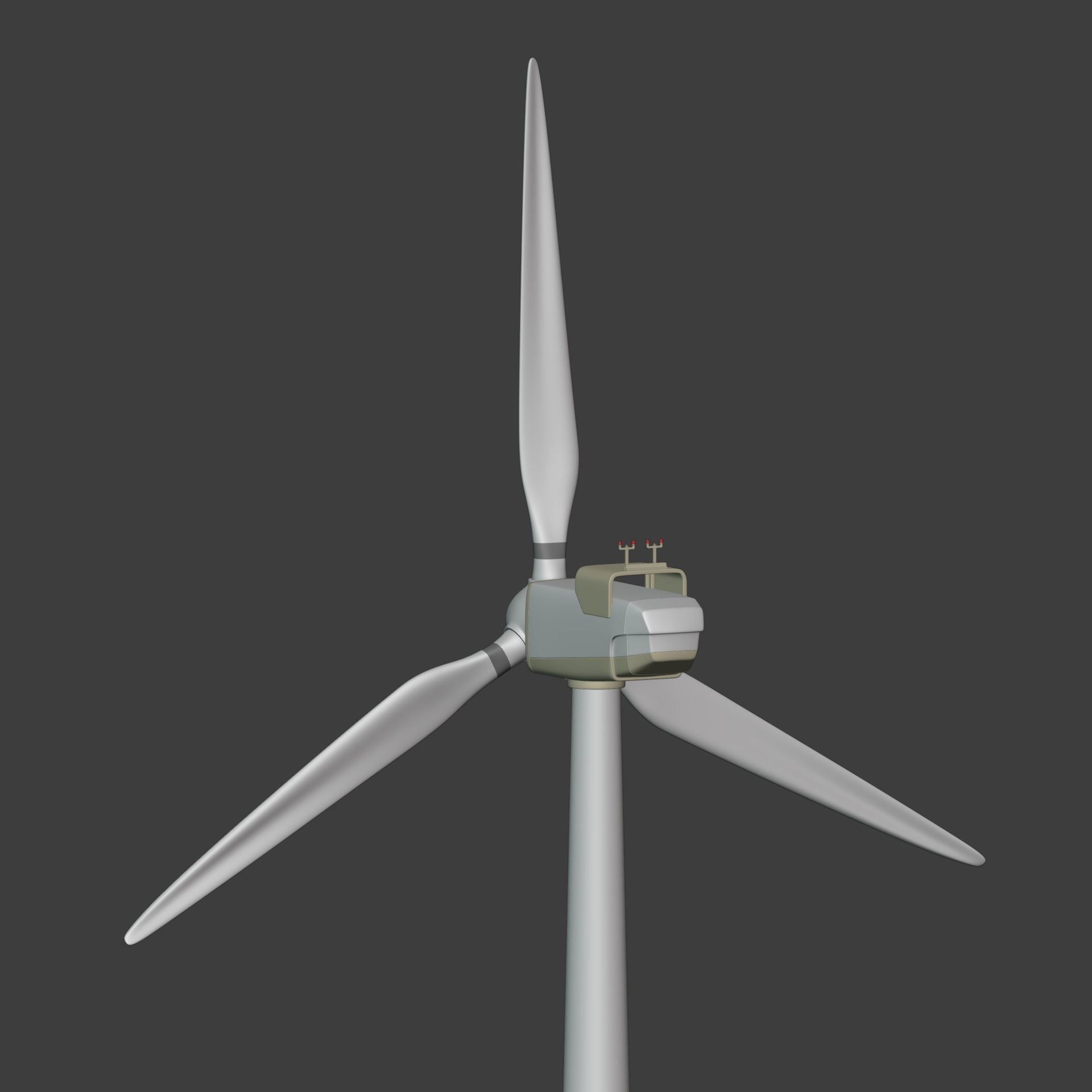 Generic Wind Turbine Low-poly 3D model_13