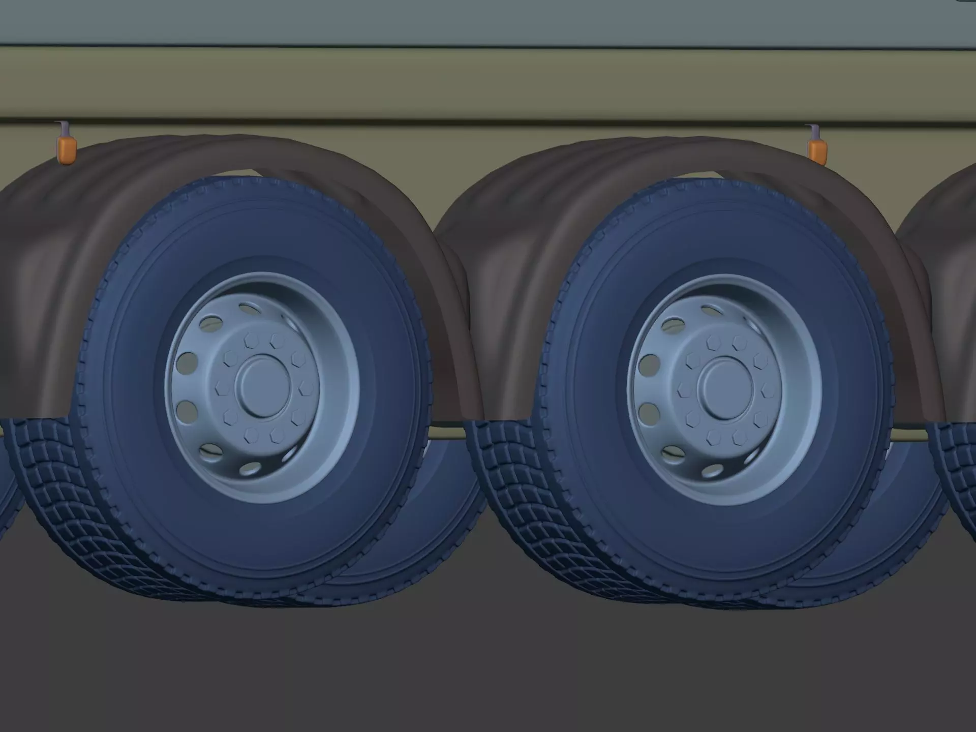 Generic Tipping Trailer - Transfer Dump - Heavy Transport Truck 3D model_16