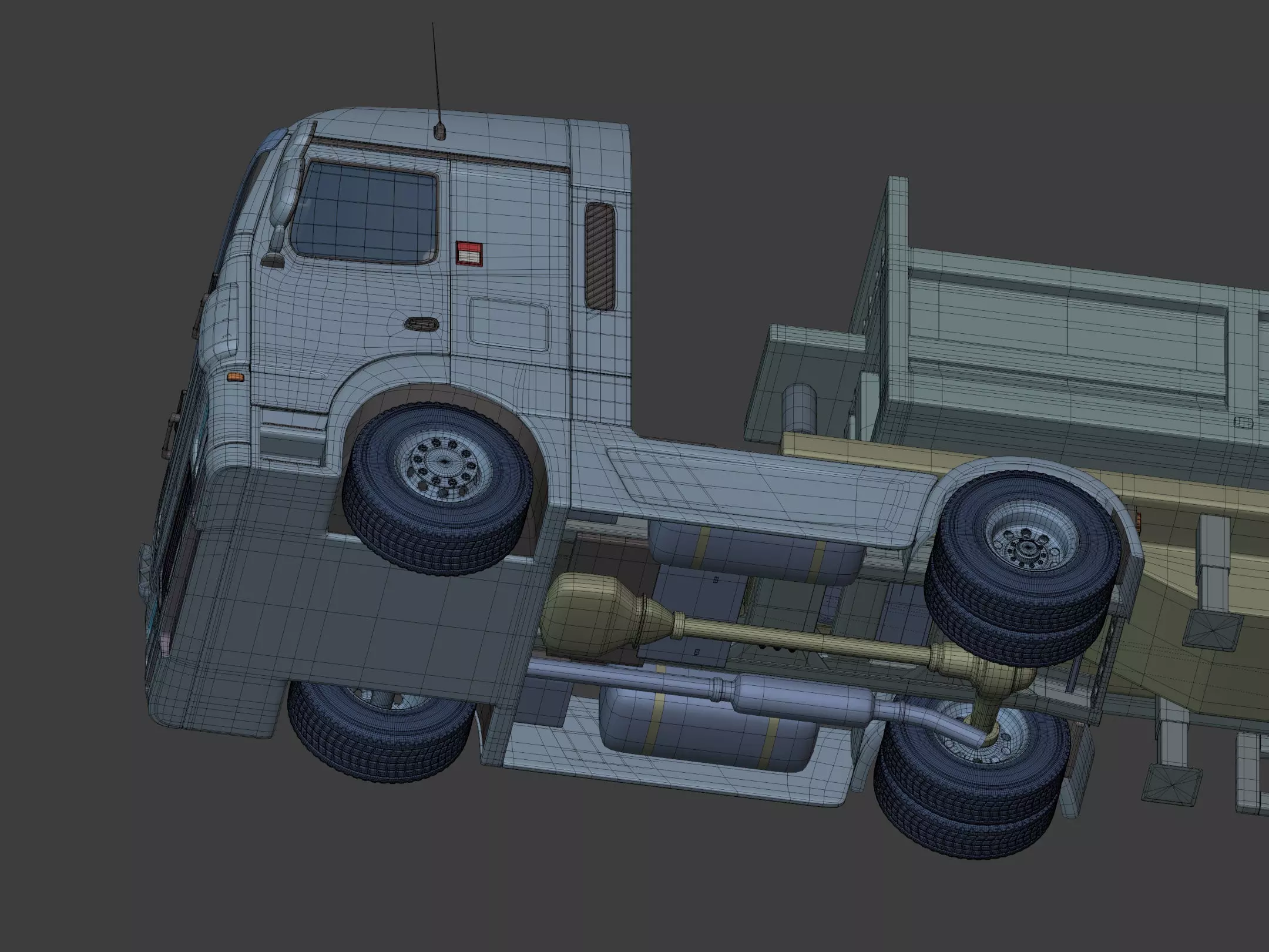 Generic Tipping Trailer - Transfer Dump - Heavy Transport Truck 3D model_21