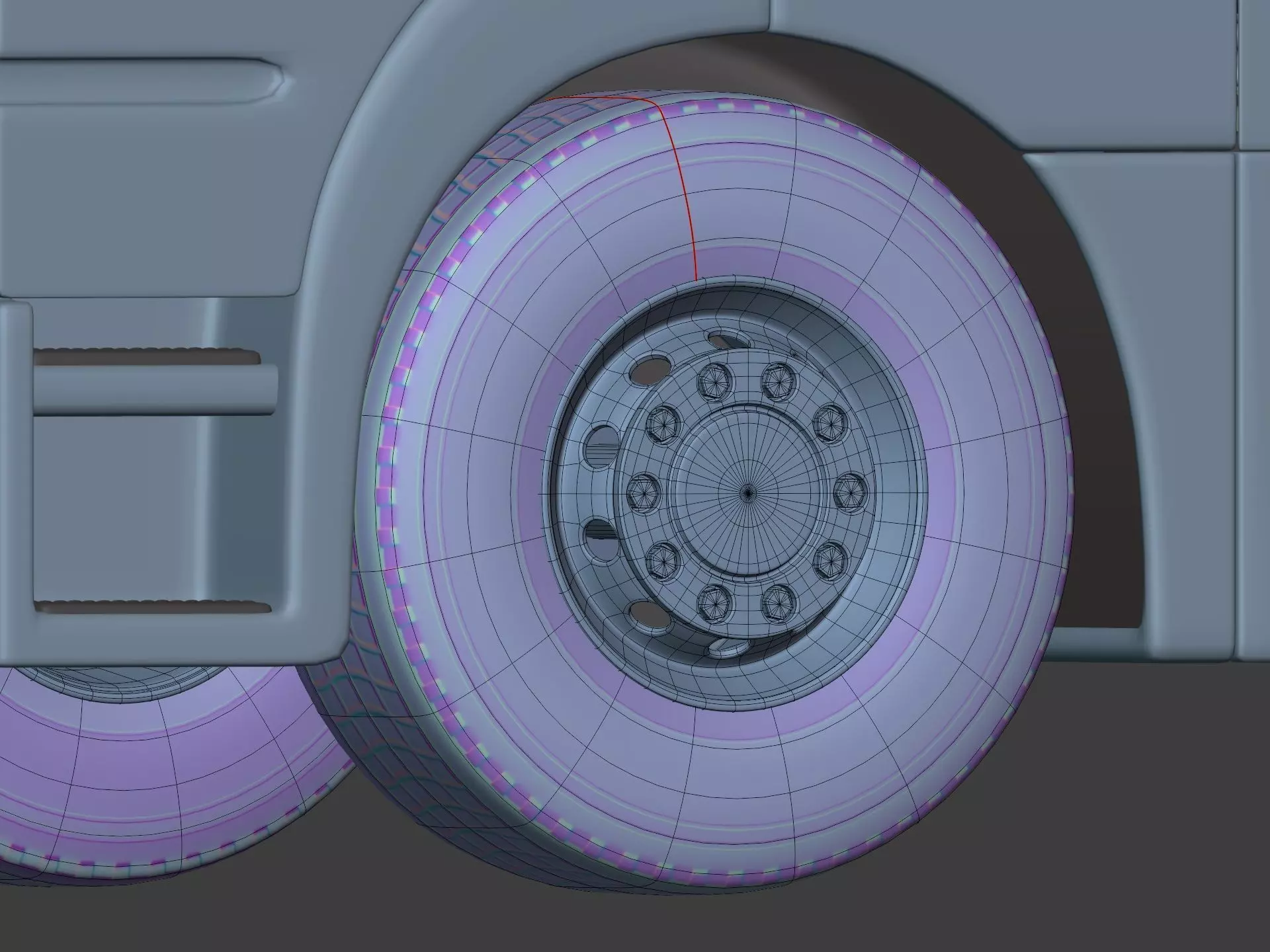 Generic Tipping Trailer - Transfer Dump - Heavy Transport Truck 3D model_15