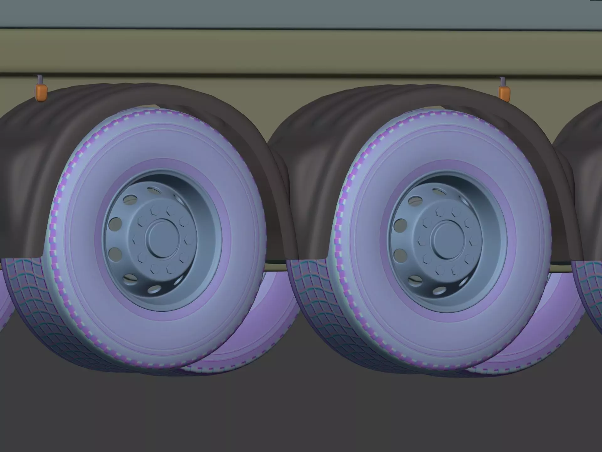 Generic Tipping Trailer - Transfer Dump - Heavy Transport Truck 3D model_17