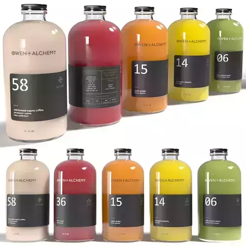 Owen and Alchemy Juice Bottles