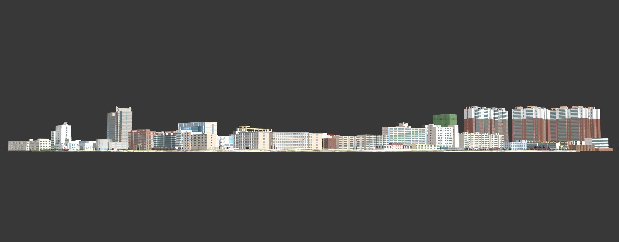 Real city  Low-poly 3D model_15