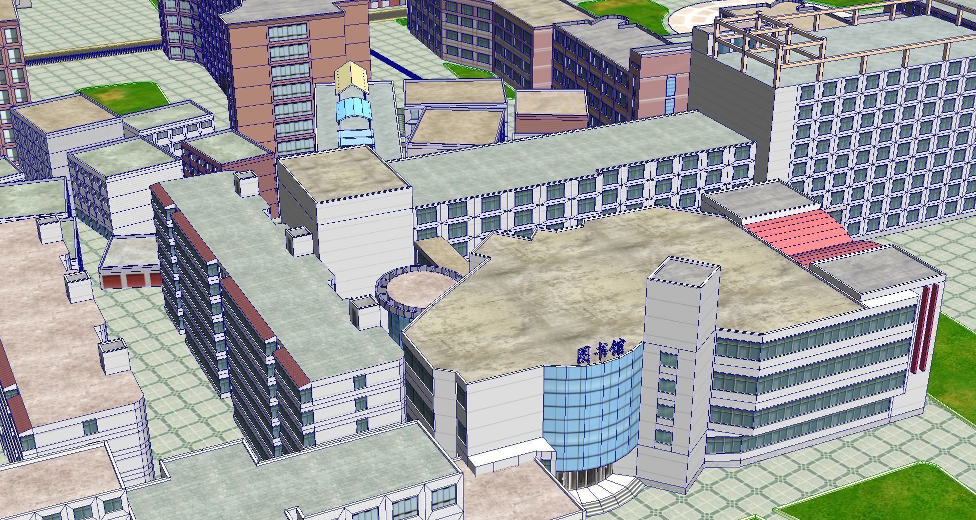 Real city  Low-poly 3D model_20