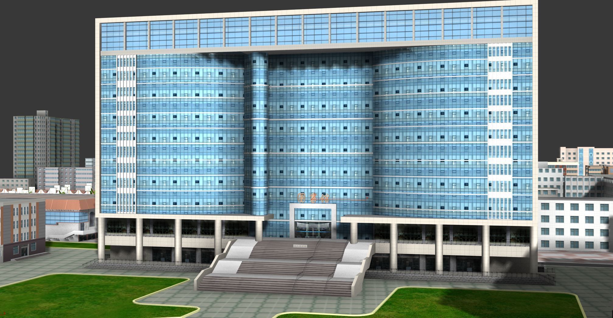 Real city  Low-poly 3D model_14