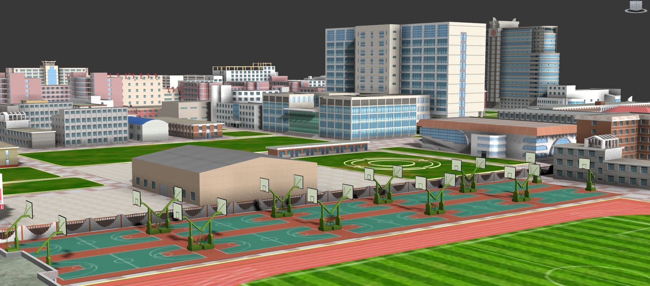 Real city  Low-poly 3D model_18