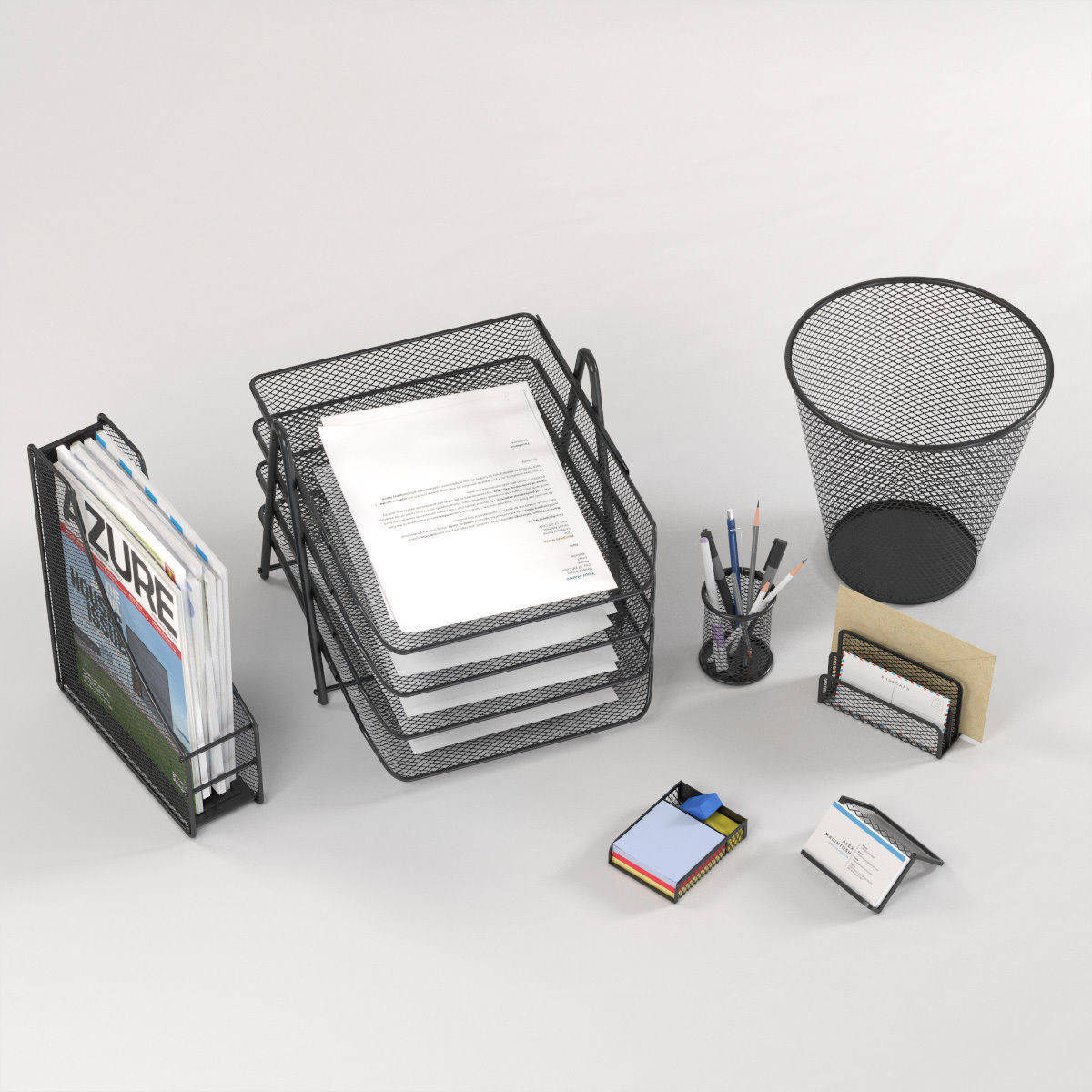 Office Supplies 3D model_3