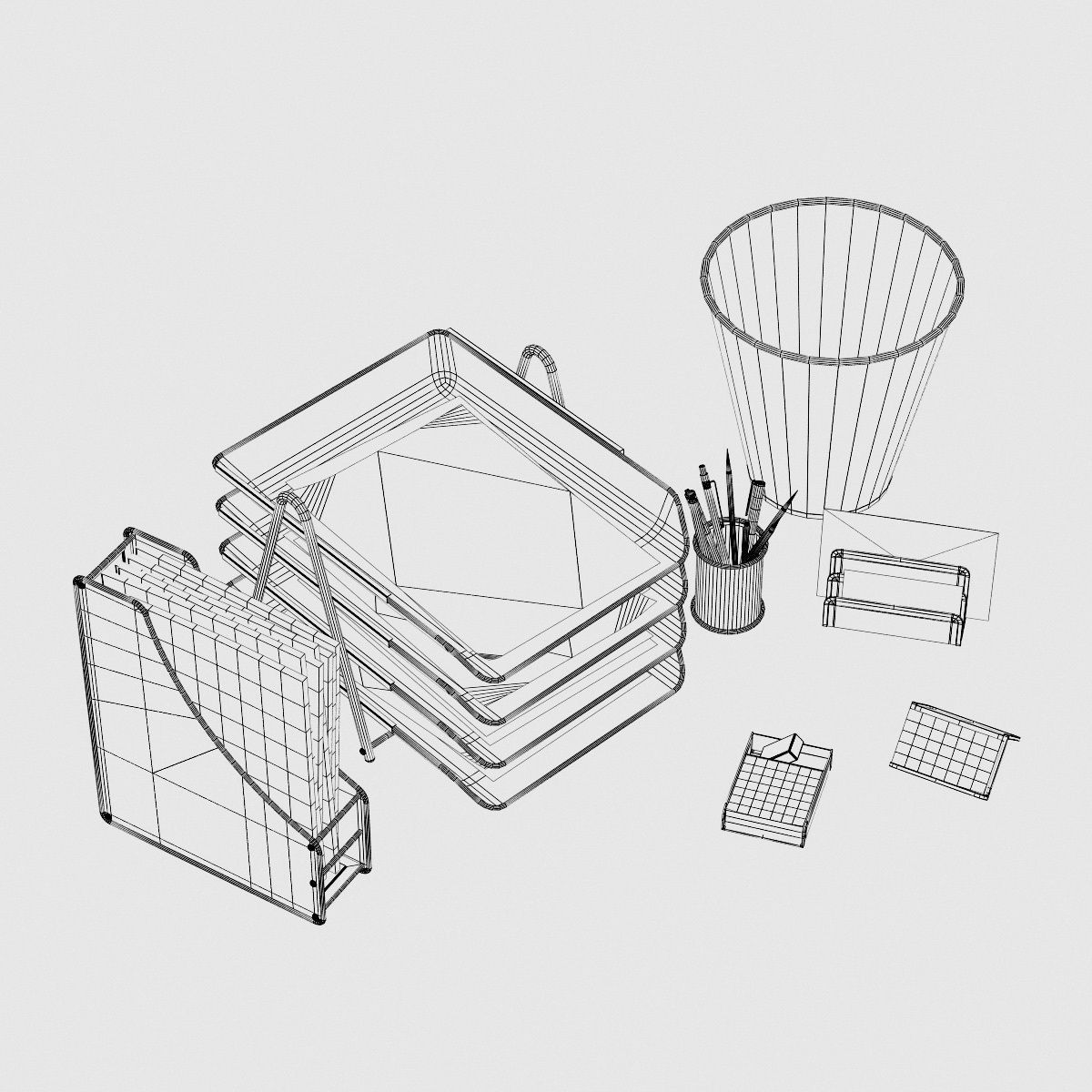Office Supplies 3D model_7