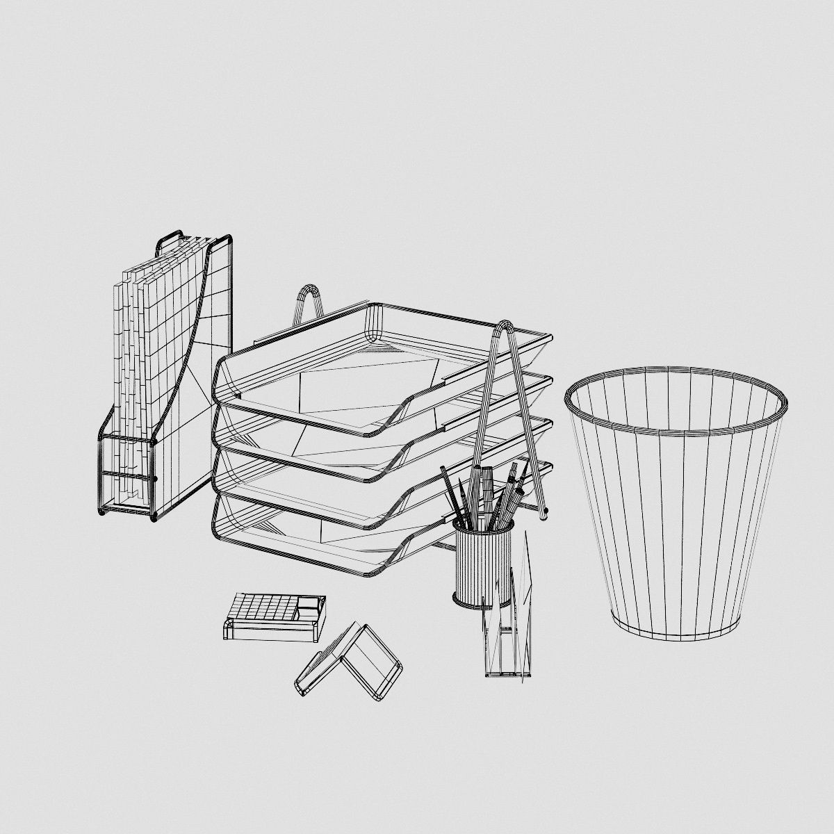 Office Supplies 3D model_6