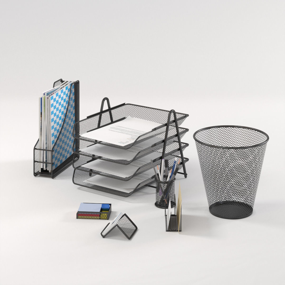 Office Supplies 3D model_2