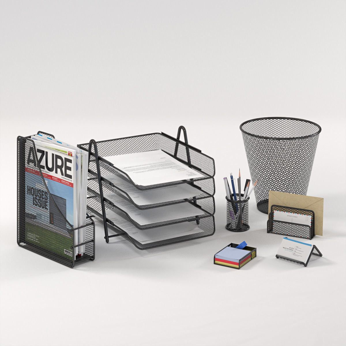 Office Supplies 3D model_1