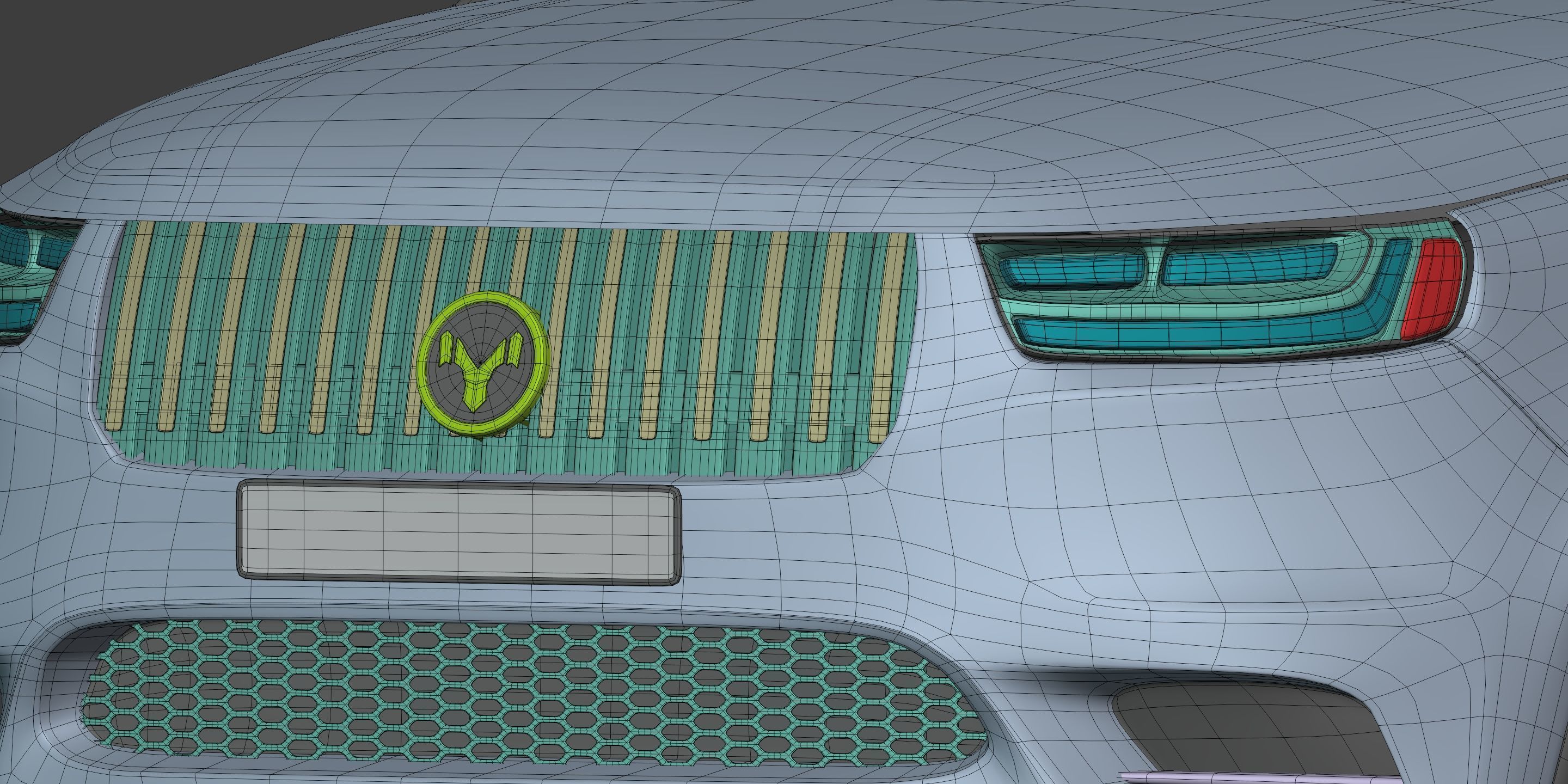 Generic Large Modern SUV Car -- Crossover -- Off-Road -- 4x4 3D model_20