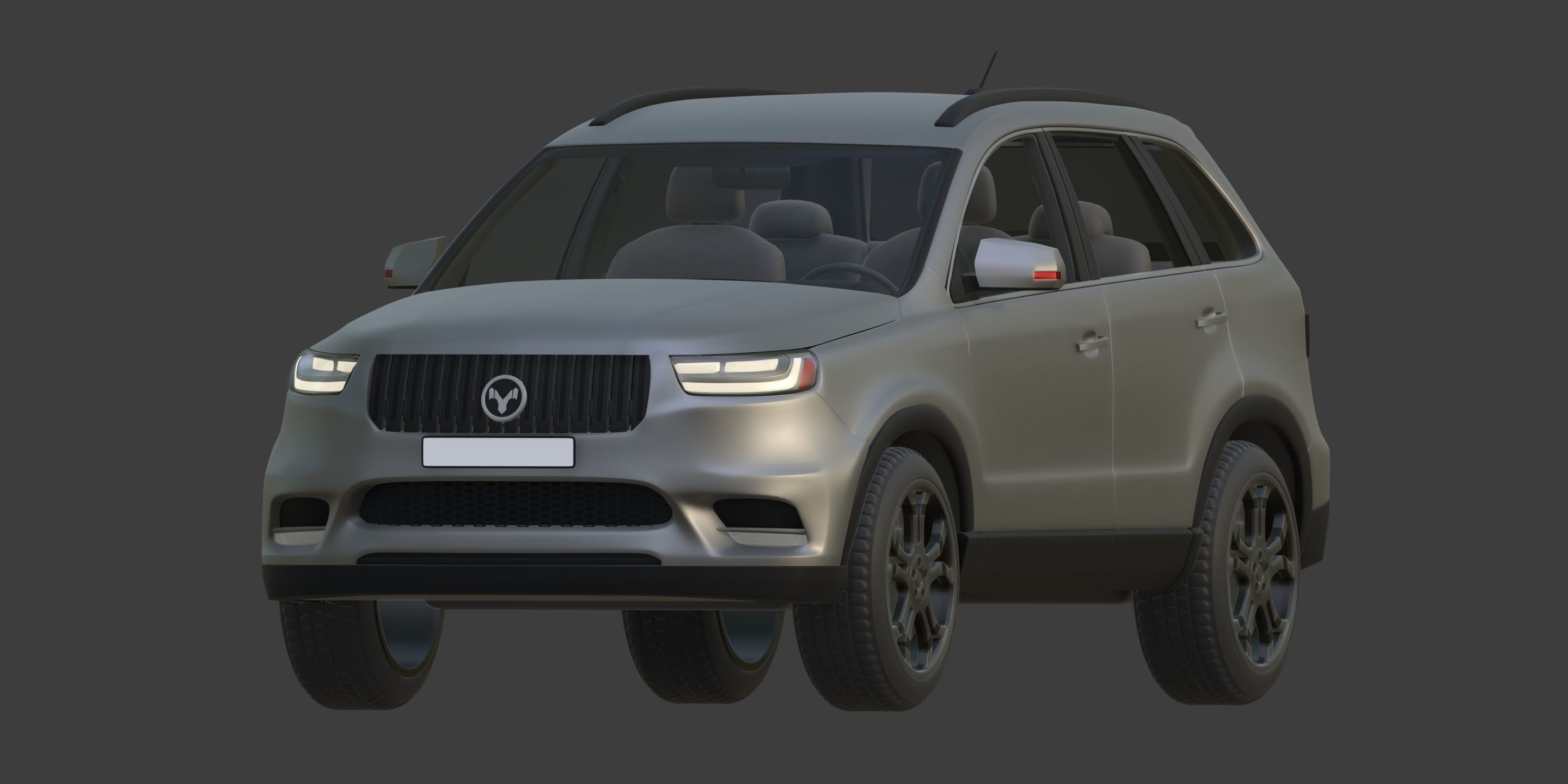 Generic Large Modern SUV Car -- Crossover -- Off-Road -- 4x4 3D model_6