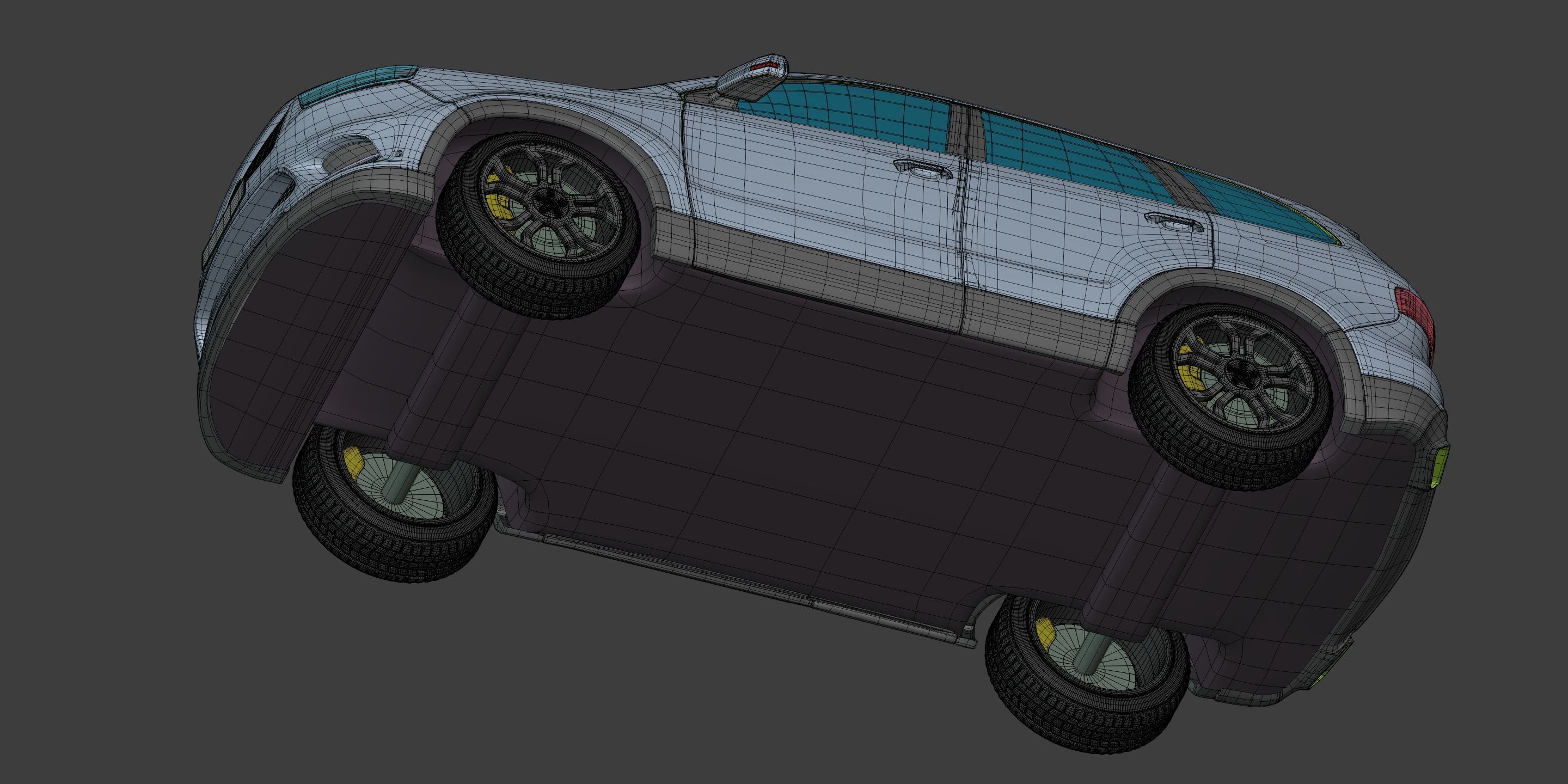 Generic Large Modern SUV Car -- Crossover -- Off-Road -- 4x4 3D model_17