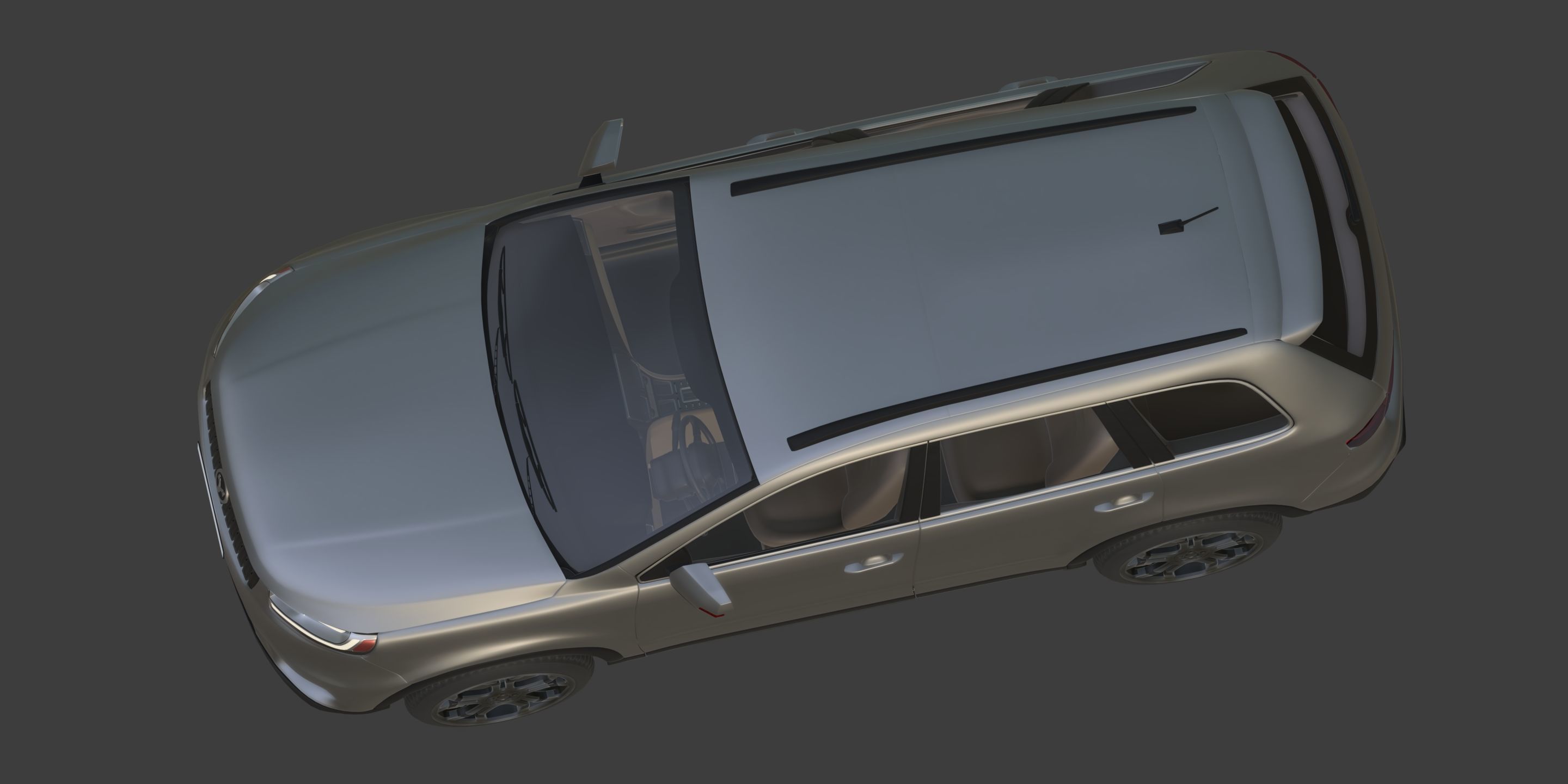 Generic Large Modern SUV Car -- Crossover -- Off-Road -- 4x4 3D model_13
