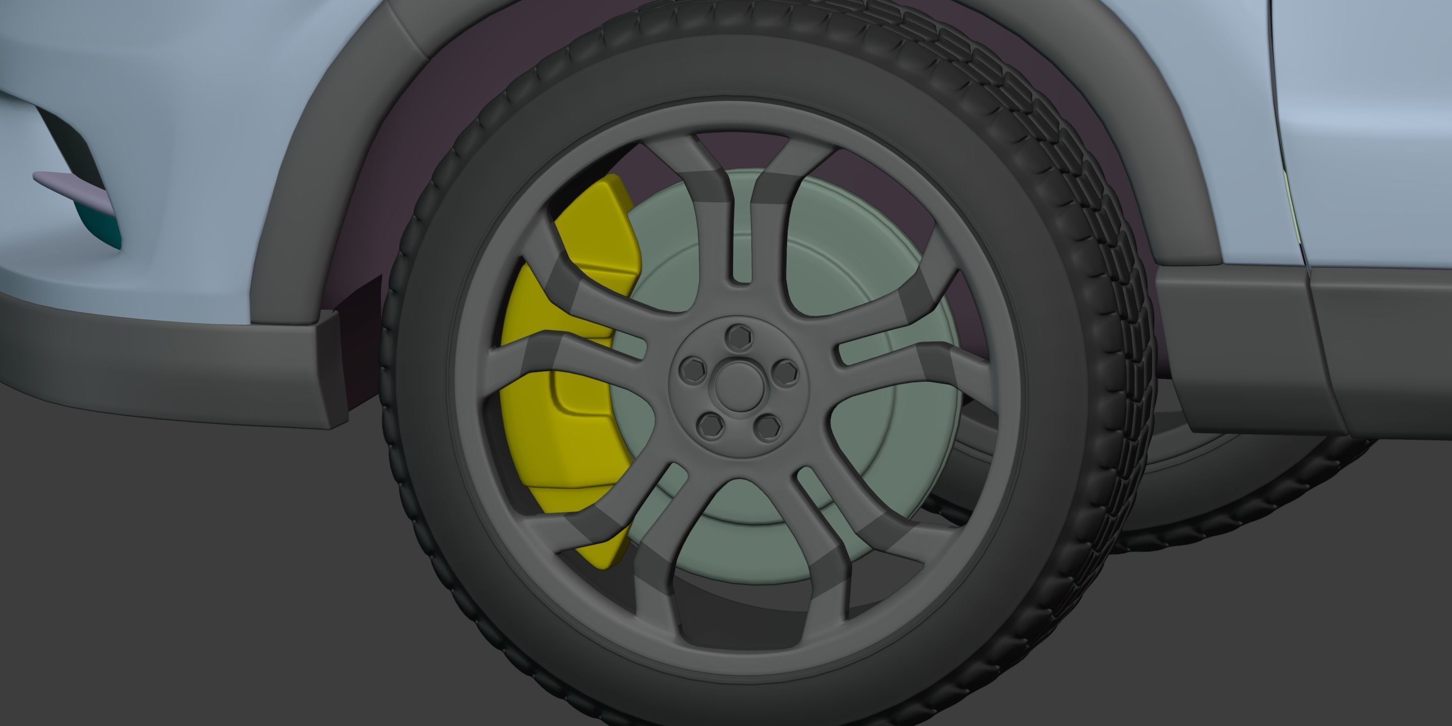 Generic Large Modern SUV Car -- Crossover -- Off-Road -- 4x4 3D model_23