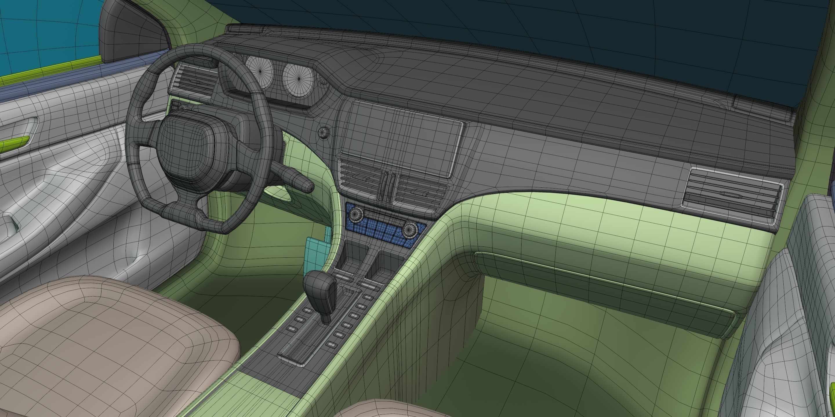 Generic Large Modern SUV Car -- Crossover -- Off-Road -- 4x4 3D model_15