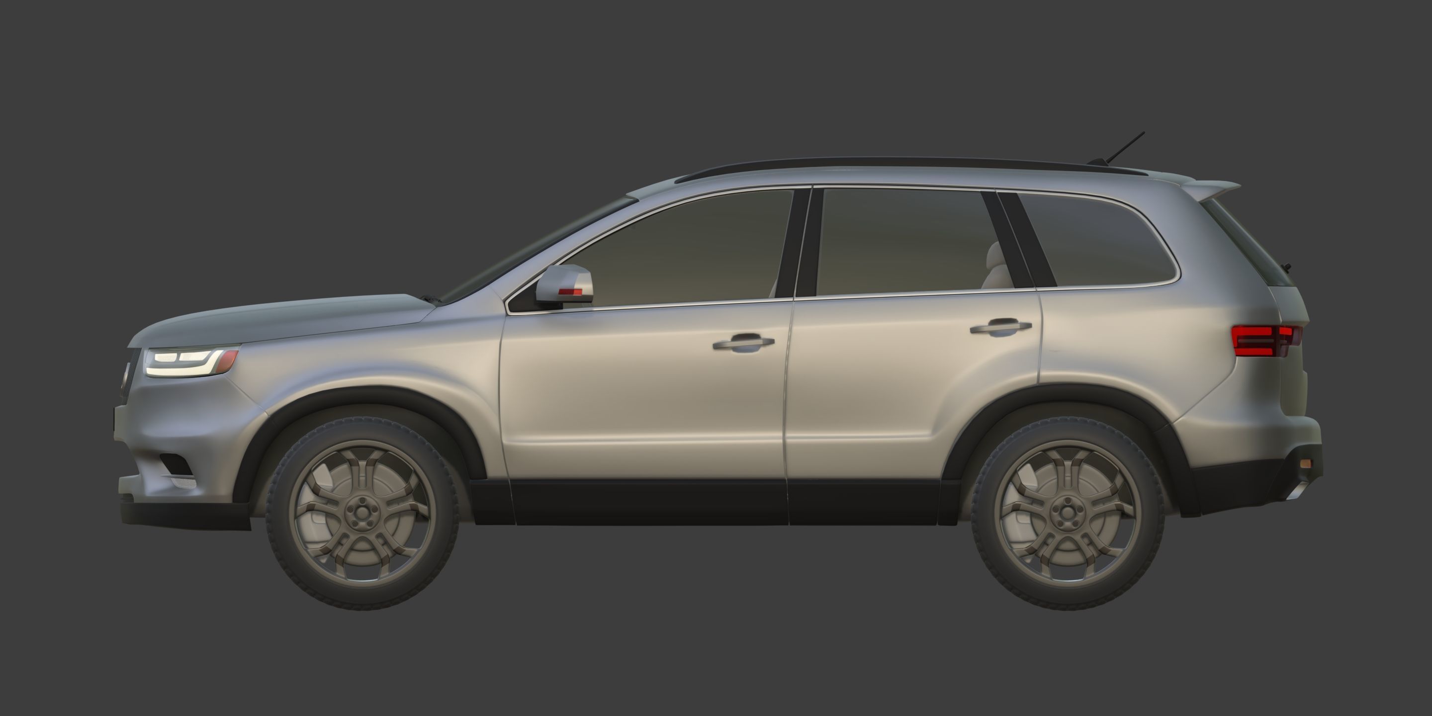 Generic Large Modern SUV Car -- Crossover -- Off-Road -- 4x4 3D model_10