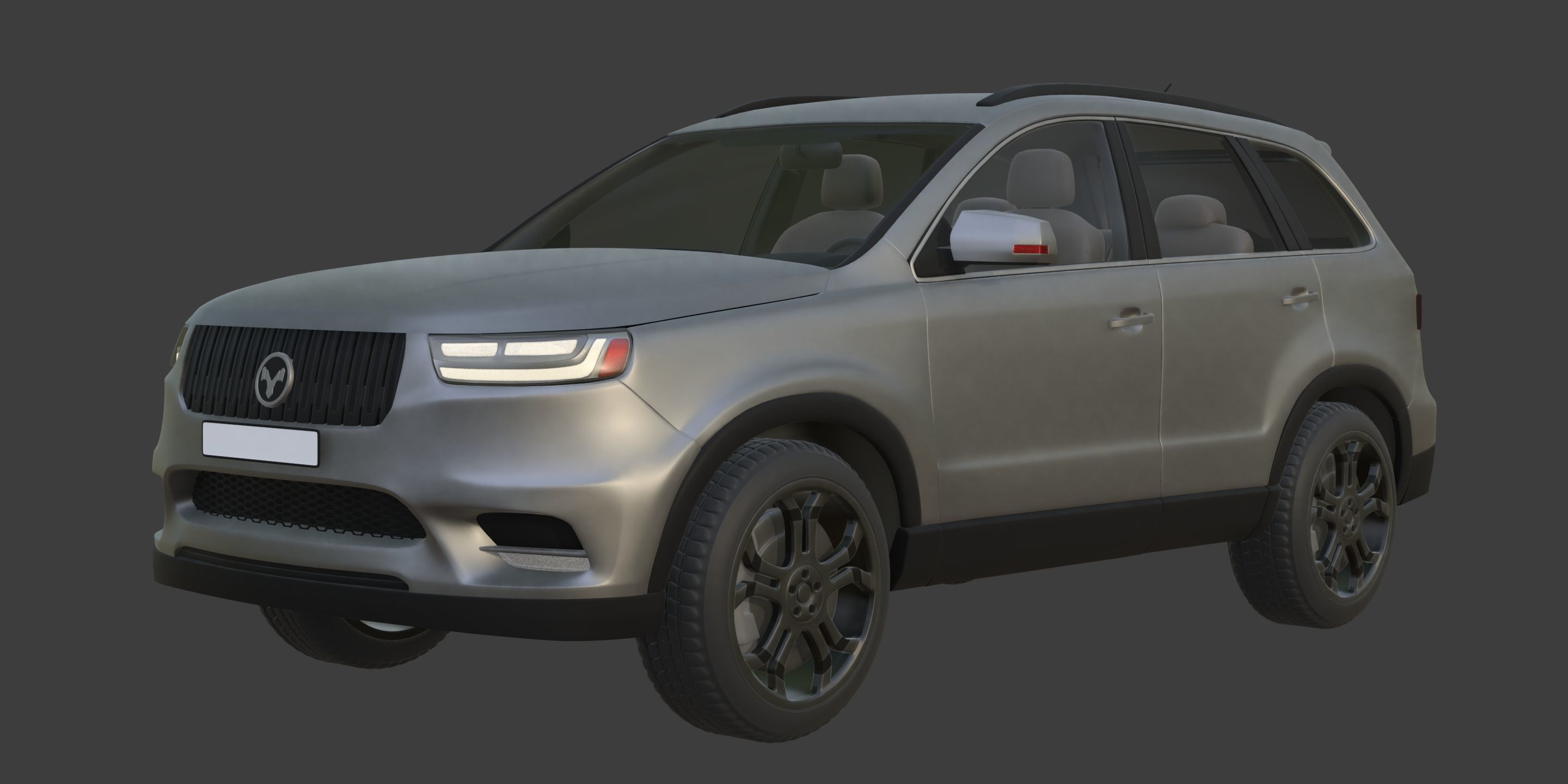Generic Large Modern SUV Car -- Crossover -- Off-Road -- 4x4 3D model_2