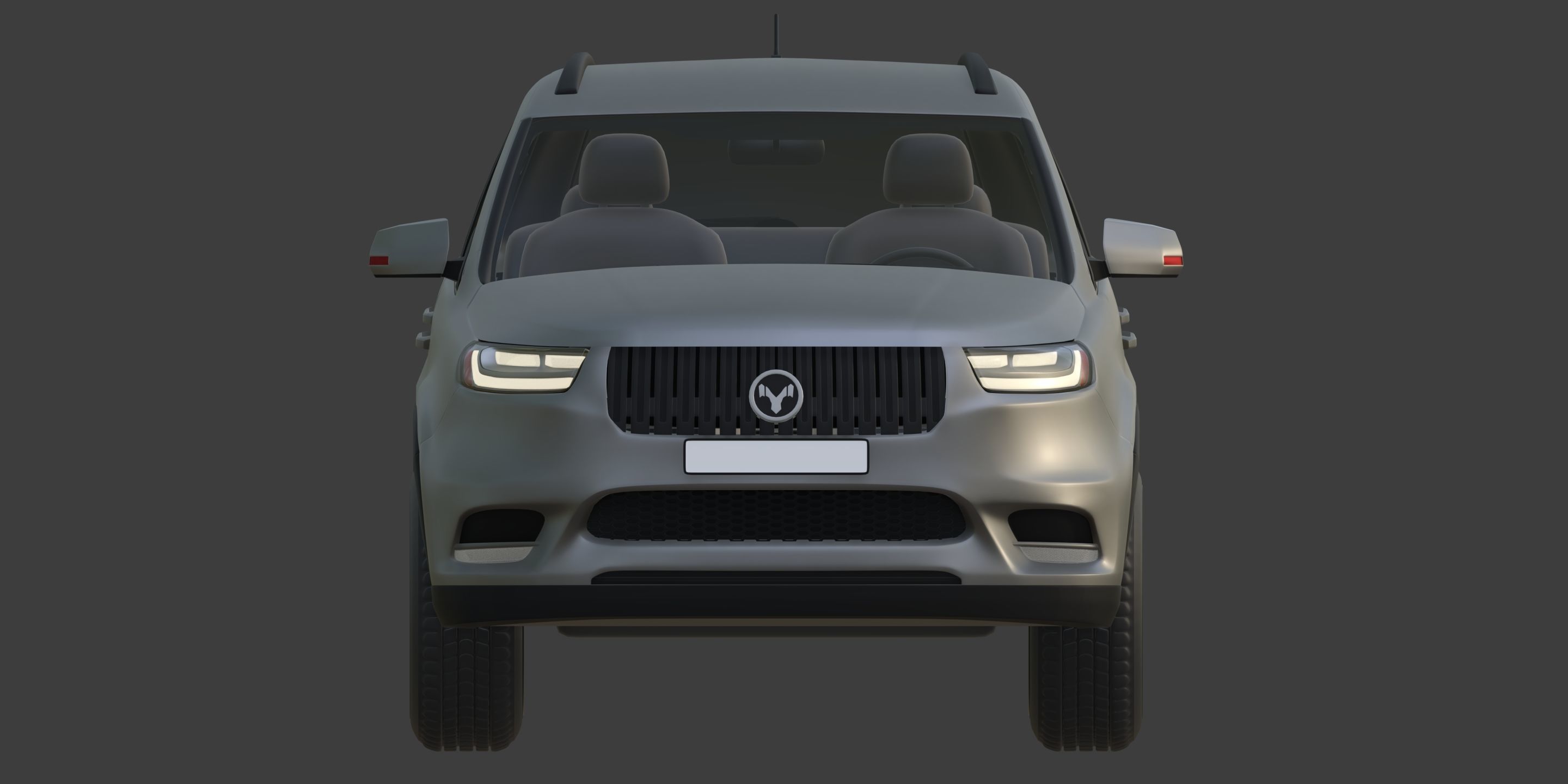 Generic Large Modern SUV Car -- Crossover -- Off-Road -- 4x4 3D model_9