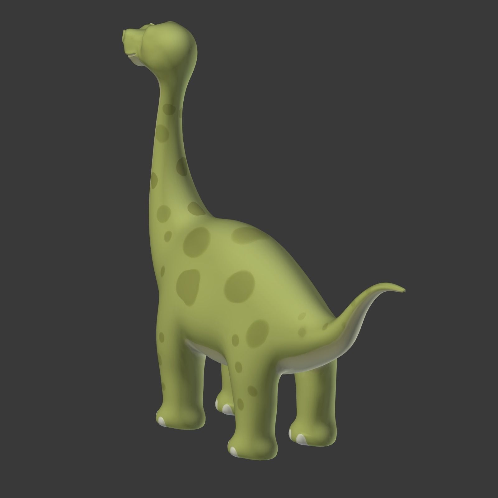 Cartoon Dinosaur Low-poly 3D model_13