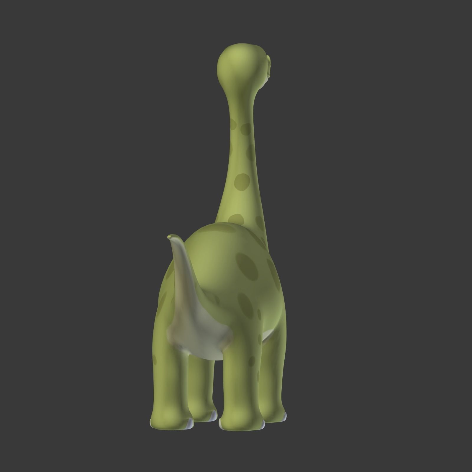 Cartoon Dinosaur Low-poly 3D model_15