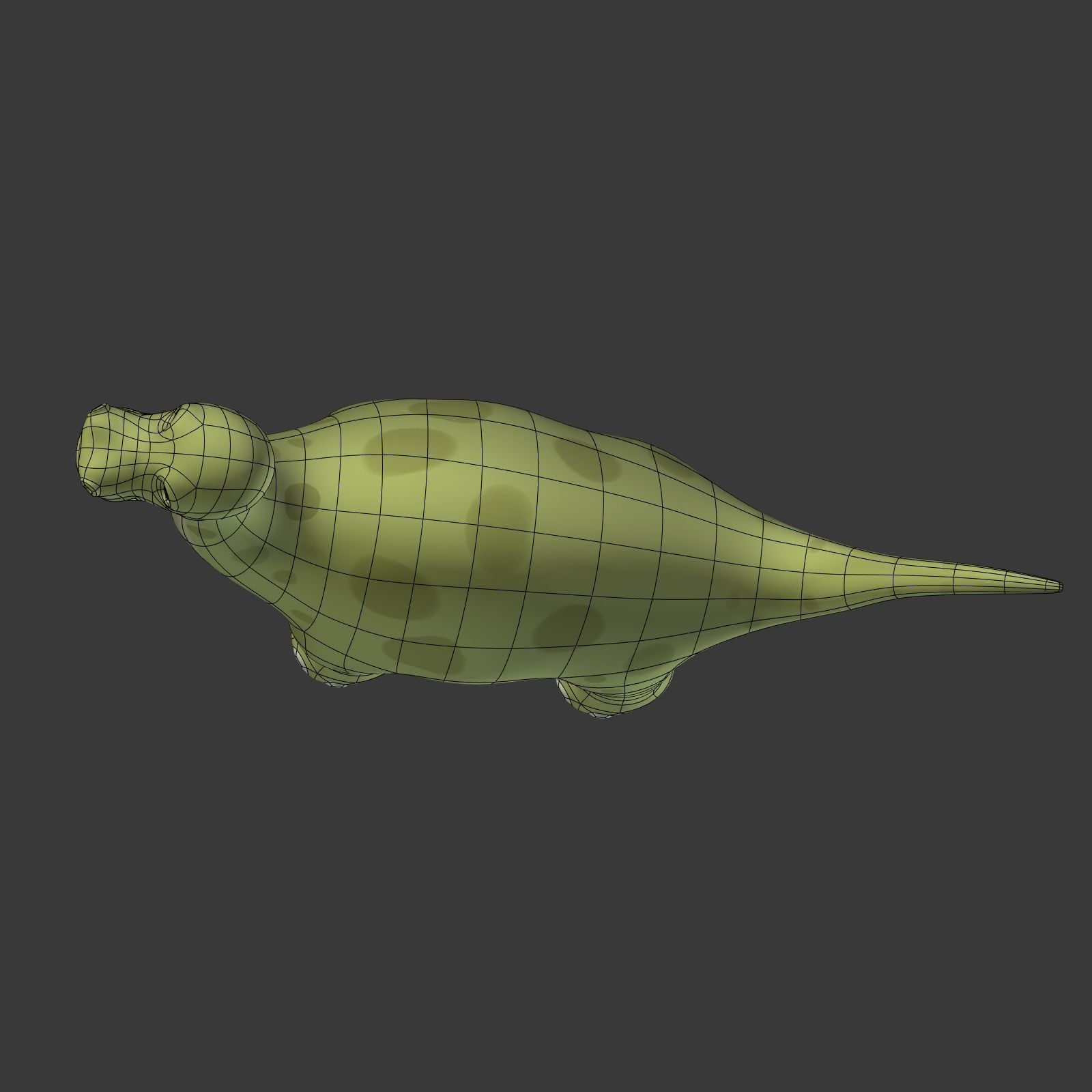 Cartoon Dinosaur Low-poly 3D model_20