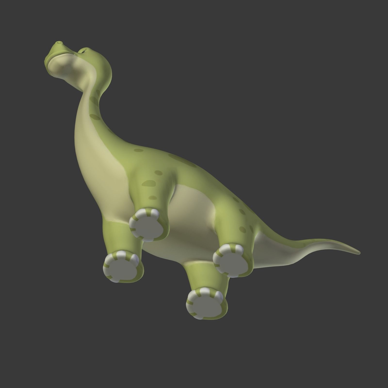 Cartoon Dinosaur Low-poly 3D model_21