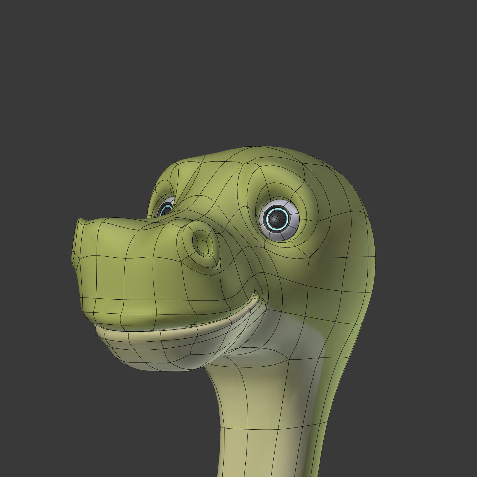 Cartoon Dinosaur Low-poly 3D model_18