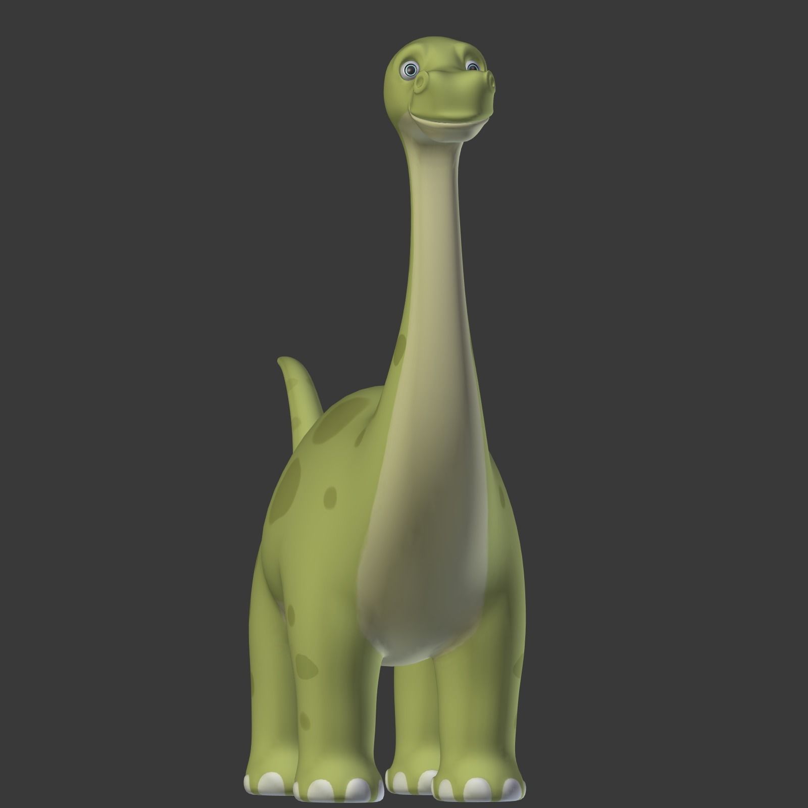Cartoon Dinosaur Low-poly 3D model_11