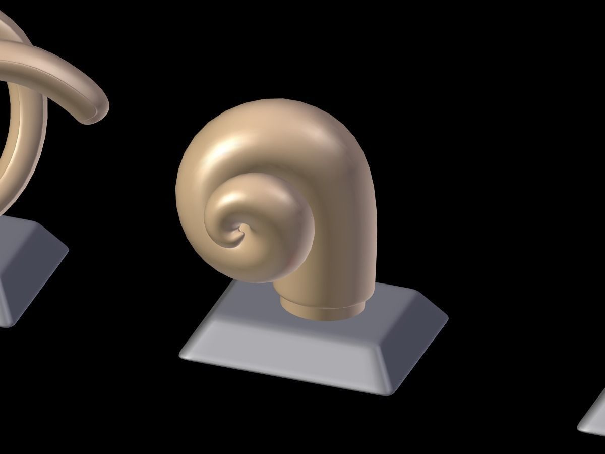 Decorative Abstract Elements 2 Low-poly 3D model_8