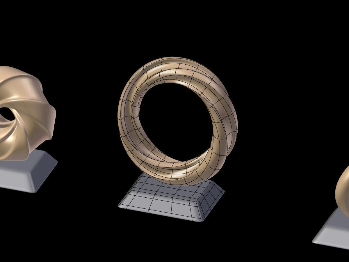 Decorative Abstract Elements 2 Low-poly 3D model_15