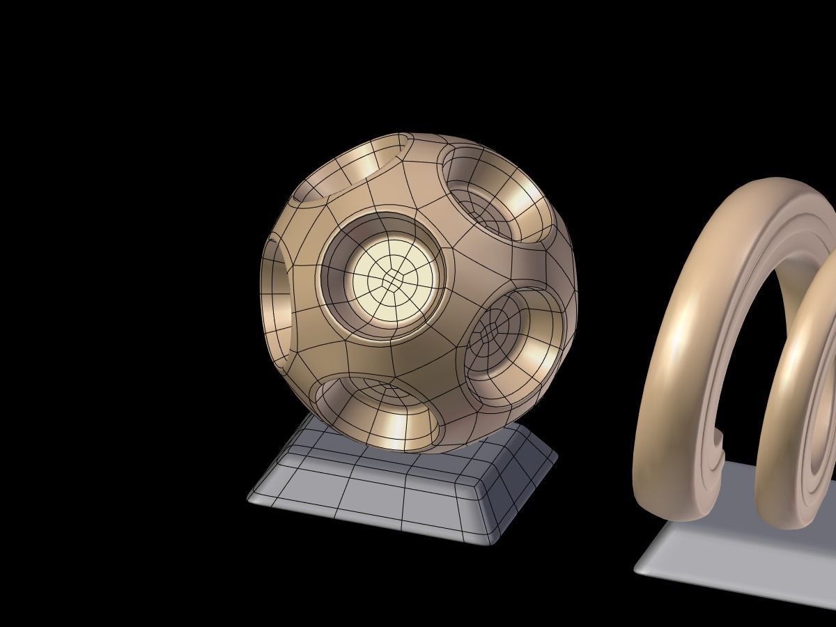 Decorative Abstract Elements 2 Low-poly 3D model_21