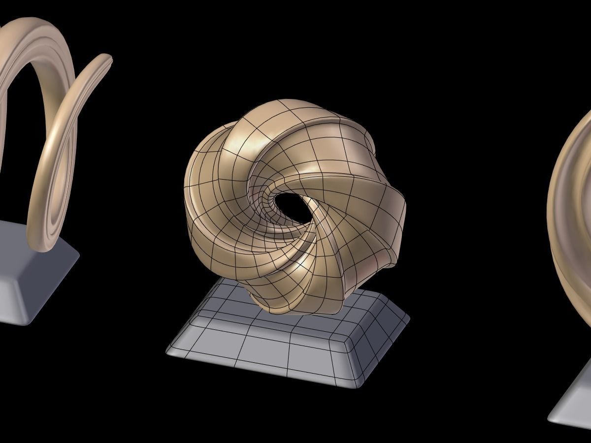 Decorative Abstract Elements 2 Low-poly 3D model_17