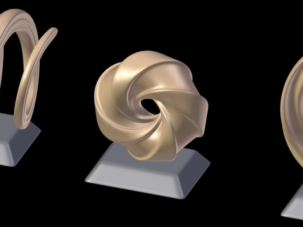 Decorative Abstract Elements 2 Low-poly 3D model_16